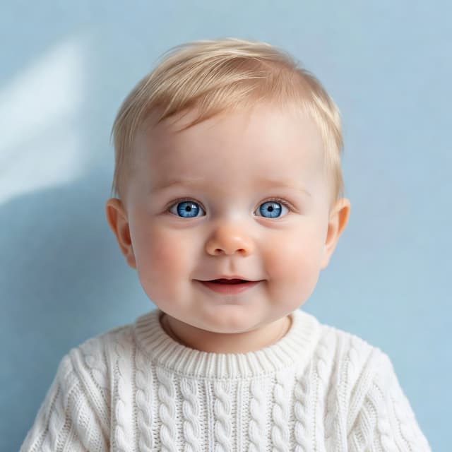 Soft AI baby preview from a couple photo