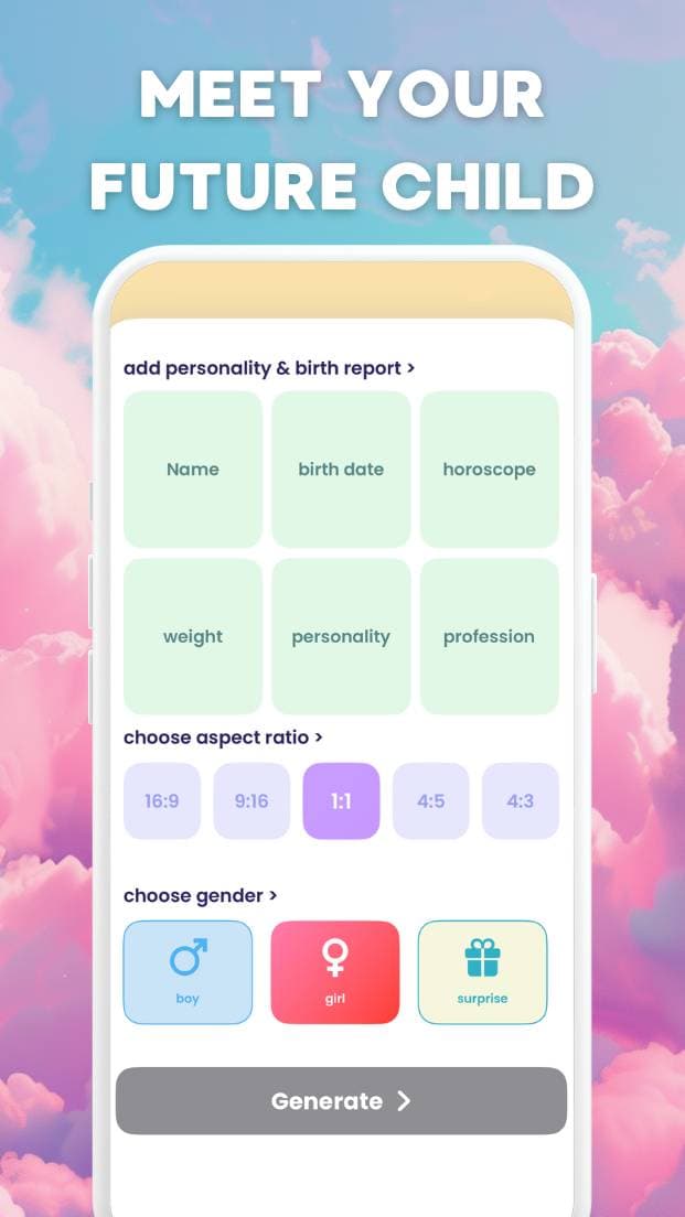 App generadora de cara de bebé para iPhone — Bae vive en tu bolsillo
